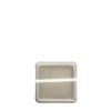 Set di 3 Vassoi Quadrati Corallo in vetro grigio fumé