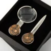 Set Fossiline di Coltello da Carta e Lente di Ingrandimento di Nino Basso #2