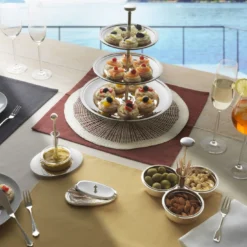 Set per servire le noccioline in argento con porta stuzzicadenti