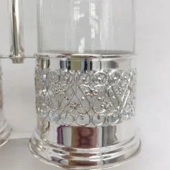 Set porta olio e aceto in argento