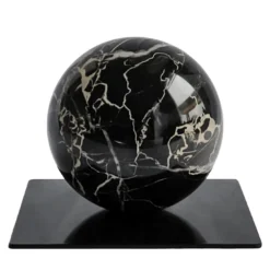 Sfera in marmo Portoro Fermacarte