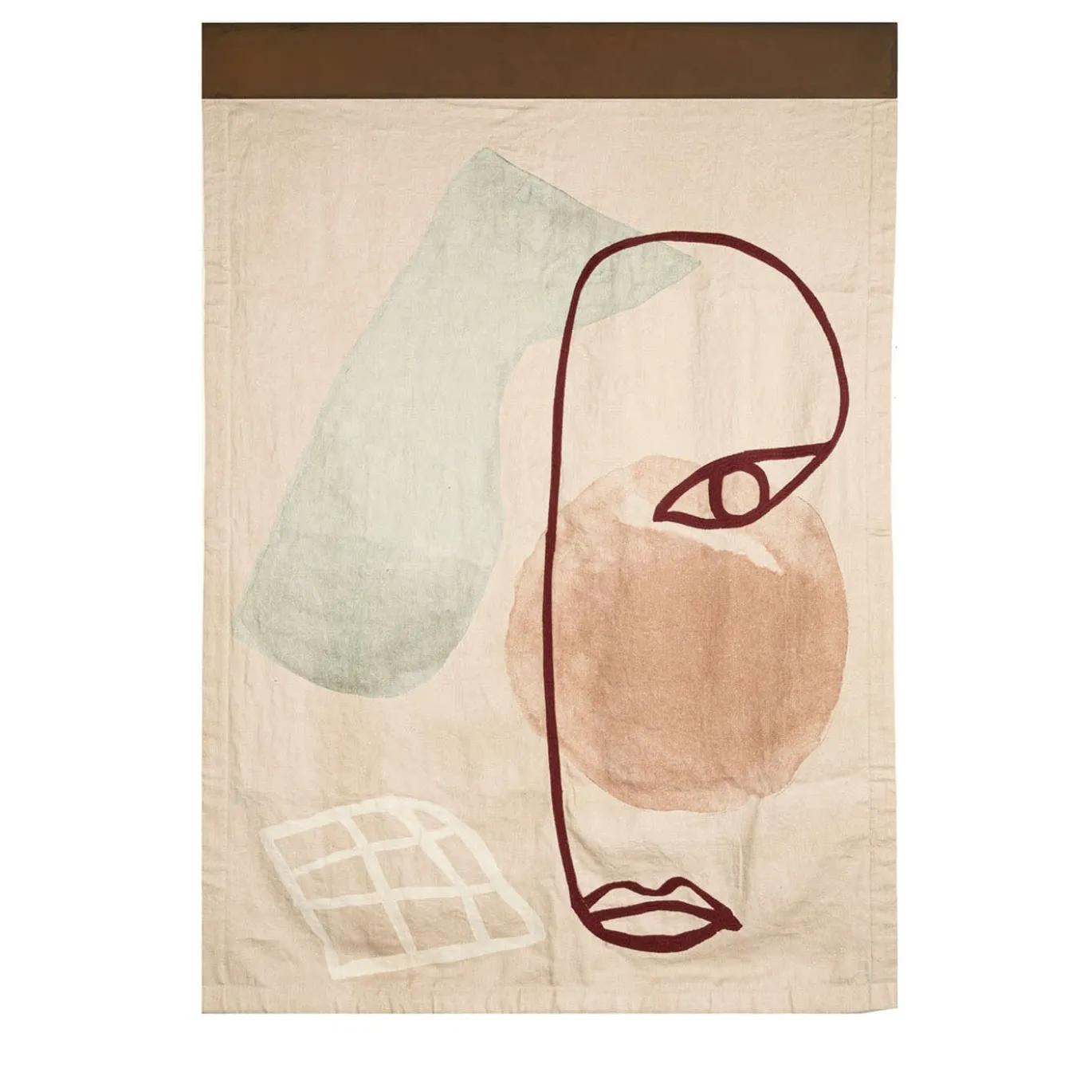 Sibylle#1 Appendiabiti da parete color taupe di Studiopepe