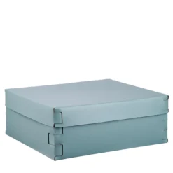 Snob Light Blue scatola in pelle #2