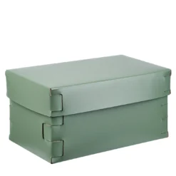 Snob scatola in pelle verde #1