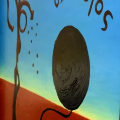 Sole Nero Sole Giallo Pittura acrilica su tela di A. Minopoli