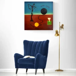 Sole Nero Sole Giallo Pittura acrilica su tela di A. Minopoli