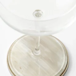 Sottobicchieri in corno bianco naturale 6 pezzi