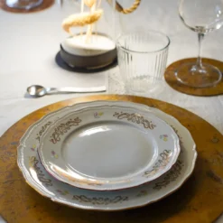 Sottopiatto in ottone Terra