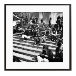 Stampa con cornice di Piazza di Spagna di Cartney