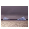 Stampa fotografica Due Iceberg Mauve in Mare d'Argento