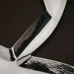 Svuotatasche Alegria 1 in ottone argentato e pelle