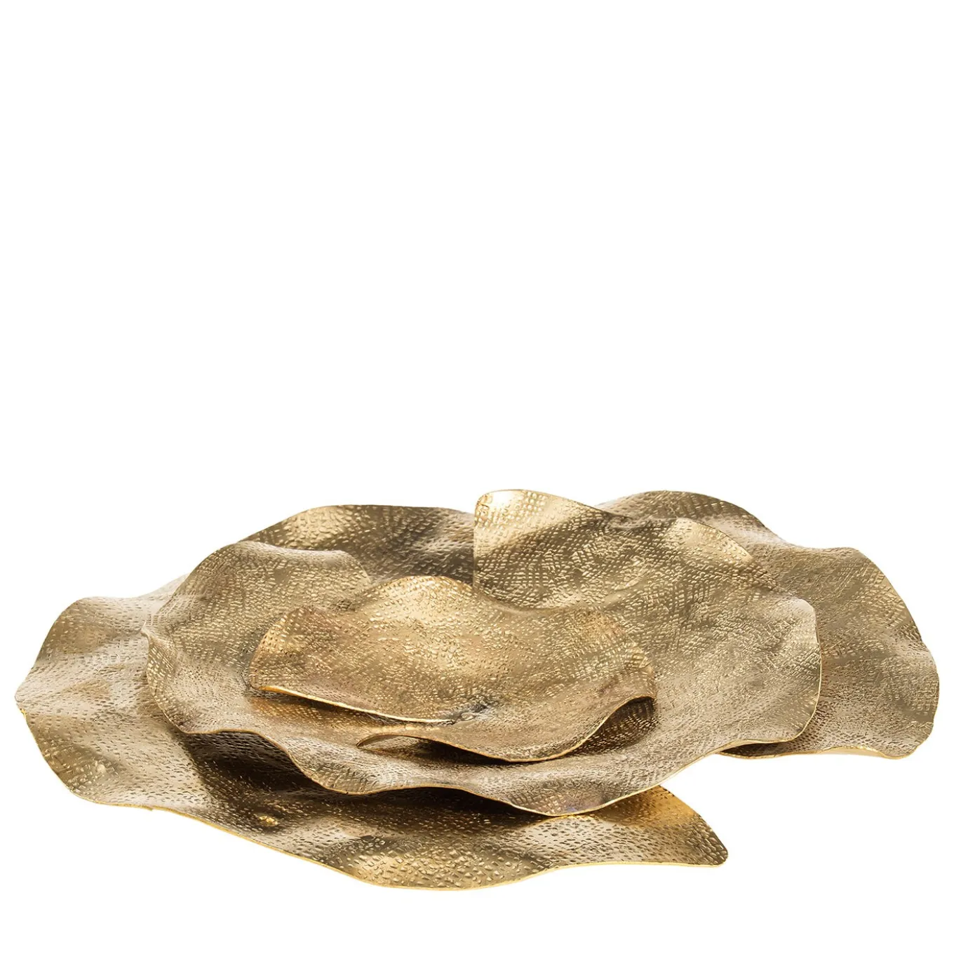 Svuotatasche decorativo Clematis in ottone dorato di Debonademeo