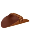 Svuotatasche in pelle Riviera Cognac e Bordeaux