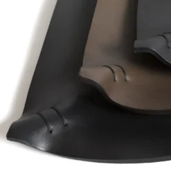 Svuotatasche Piatto Piccolo in Pelle Nera