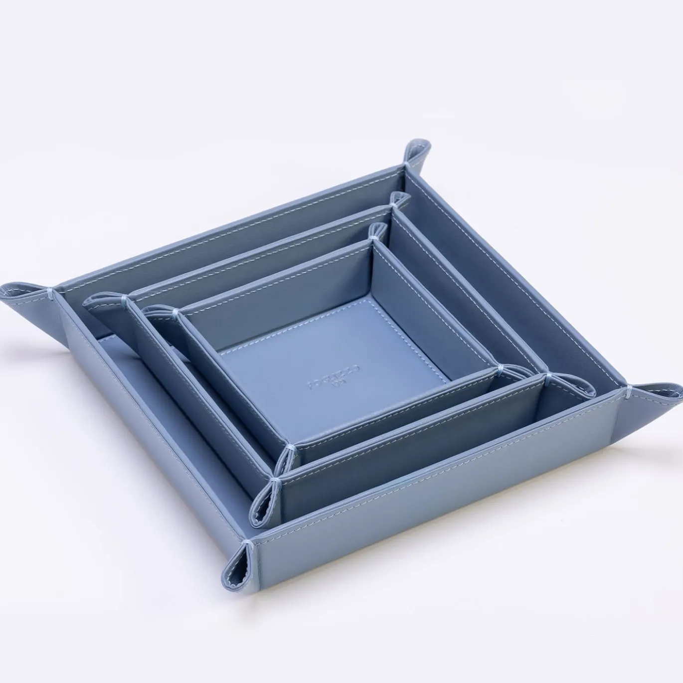 Svuotatasche Picasso Cielo Medio in Pelle Blu