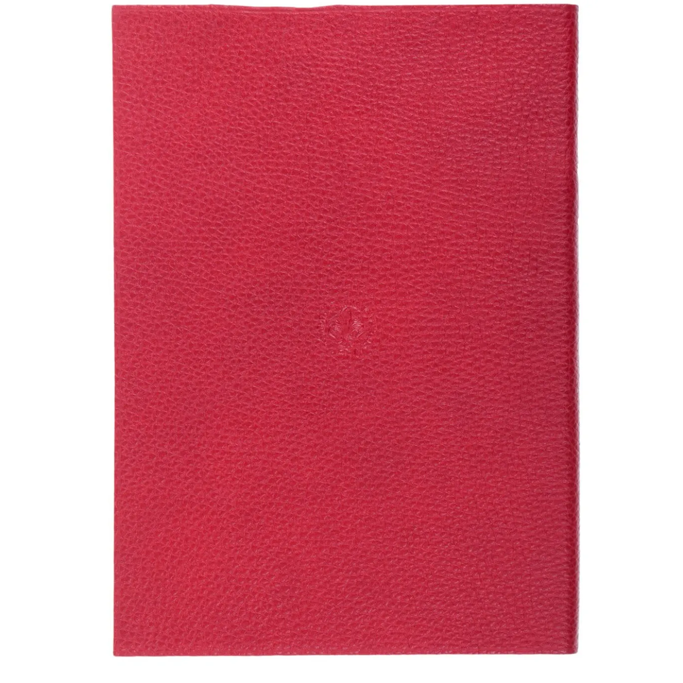 Taccuino in pelle rossa Gold Lily