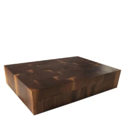 Tagliere in legno di noce con cassetto