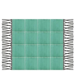 Tappeto Composizione ceramica verde totale di Giuliano Andrea dell'Uva 120 X 80