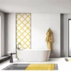 Tappeto Composizione ceramica giallo totale di Giuliano Andrea dell'Uva 120 X 60