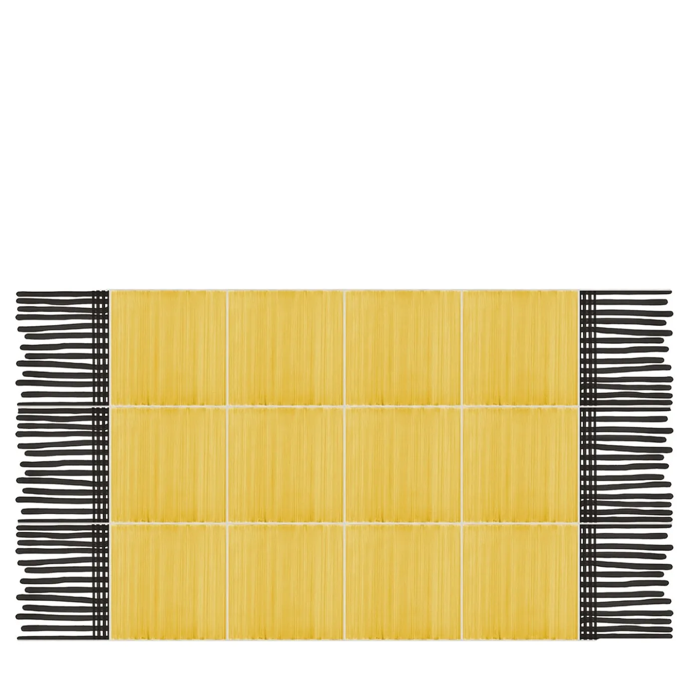 Tappeto Composizione ceramica giallo totale di Giuliano Andrea dell'Uva 120 X 60