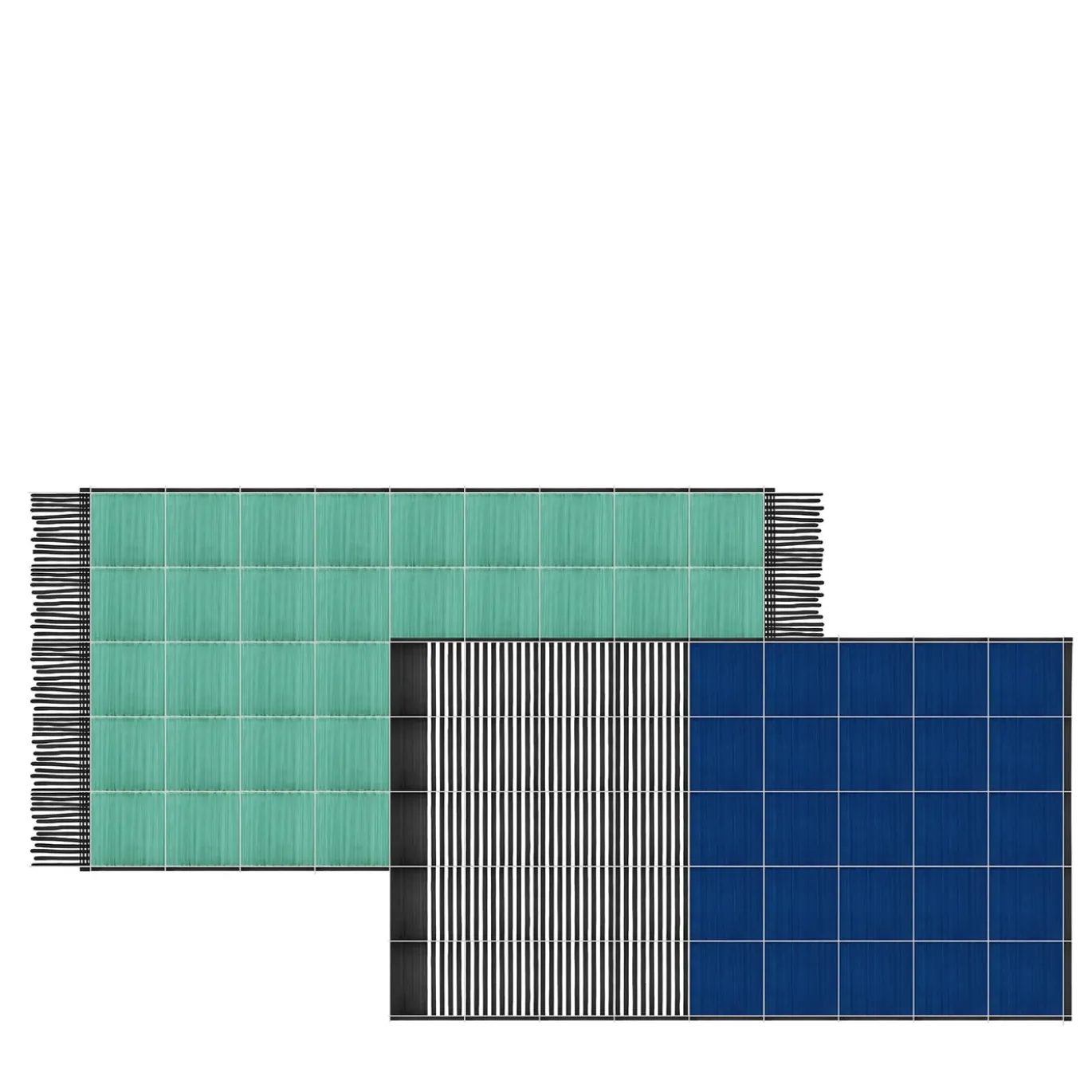 Tappeto Composizione ceramica verde e blu di Giuliano Andrea dell'Uva
