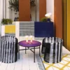 Tappeto giallo a rete Composizione ceramica di Giuliano Andrea dell'Uva 200 x 100