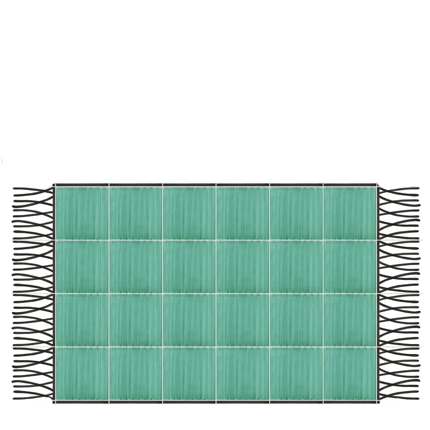 Tappeto Verde Totale Composizione ceramica di Giuliano Andrea dell'Uva 160 x 120
