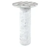 Tavolino Optic Tall White Carrara di Zanellato & Bortotto