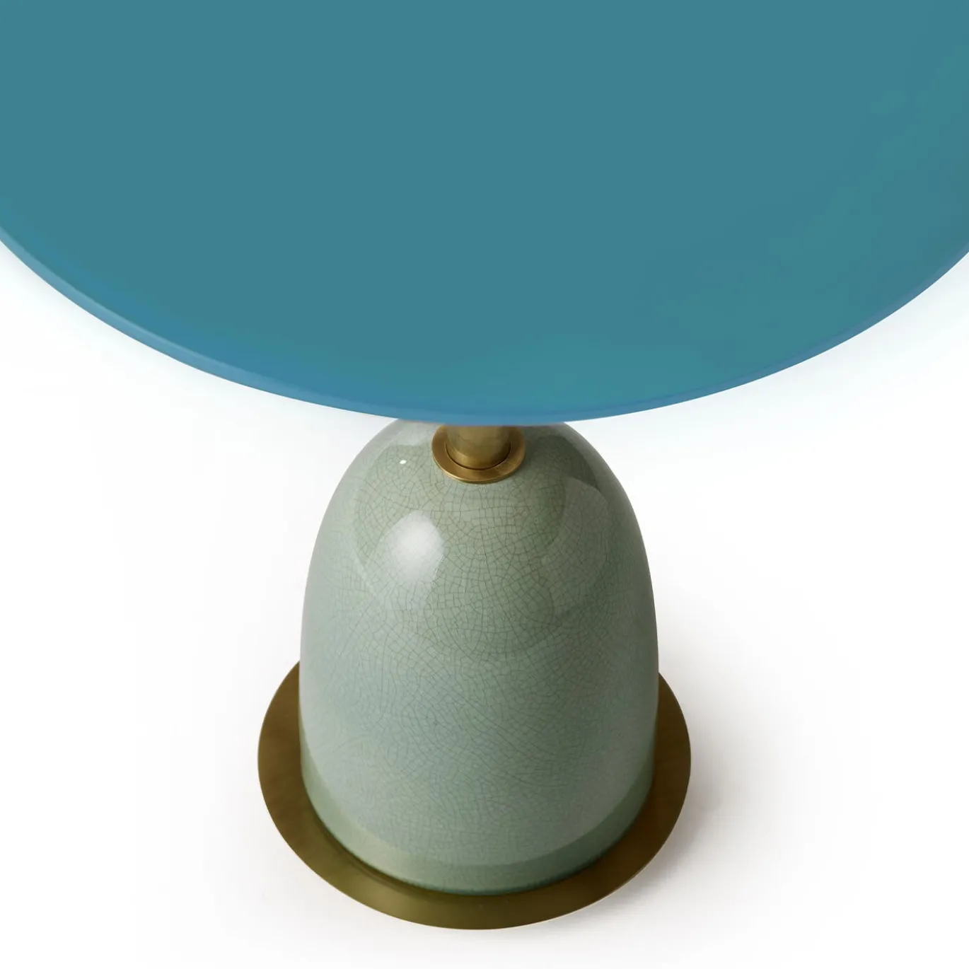 Tavolino Pins Medio in Ceramica Turchese