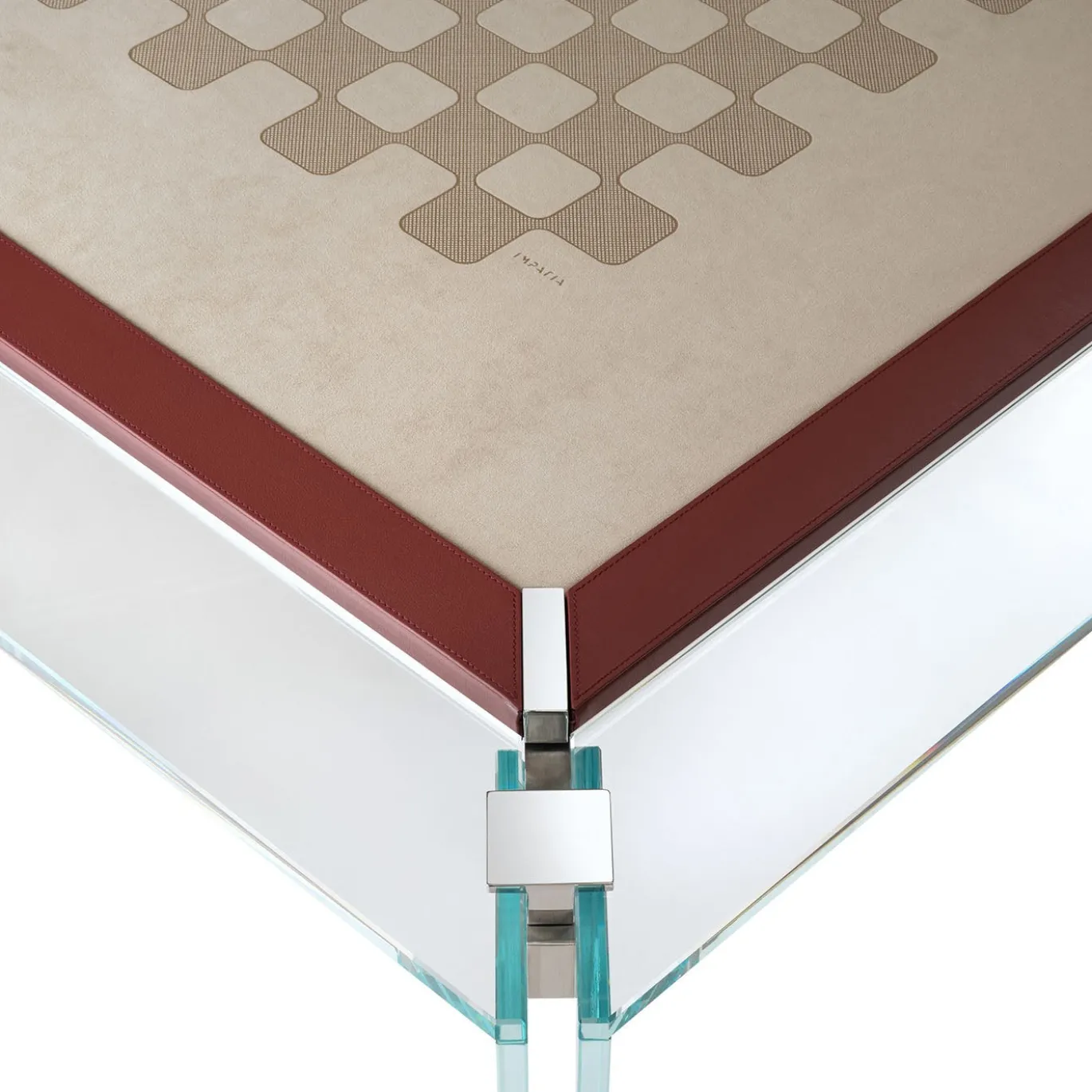 Tavolo da Gioco Tuttuno Dama in Vetro Set da 4