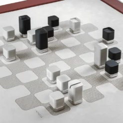 Tavolo da Gioco Tuttuno Dama in Vetro Set da 4