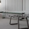 Tavolo da Shuffleboard Scivolo 9ft in Legno e Vetro