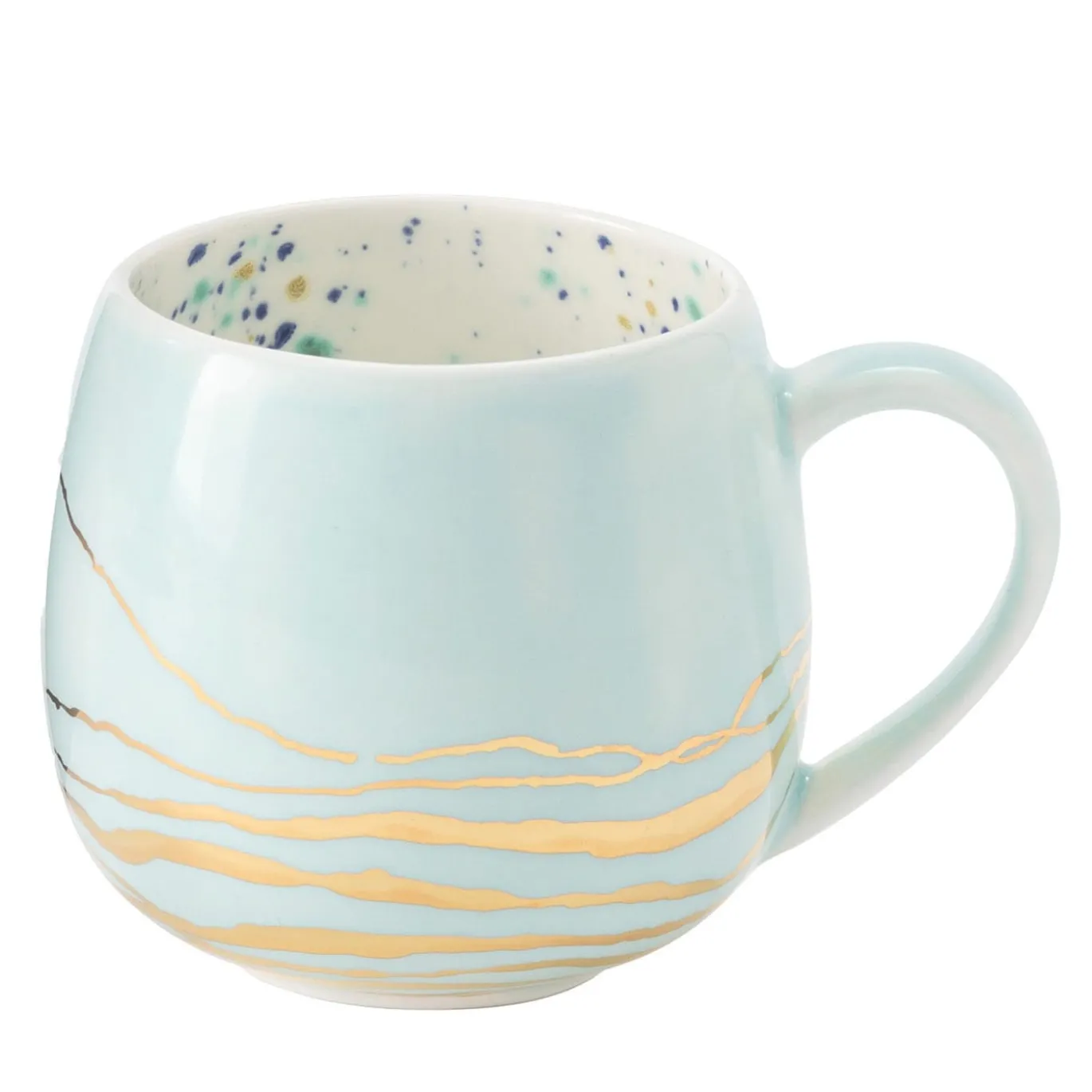 Tazza Chubby in marmo blu