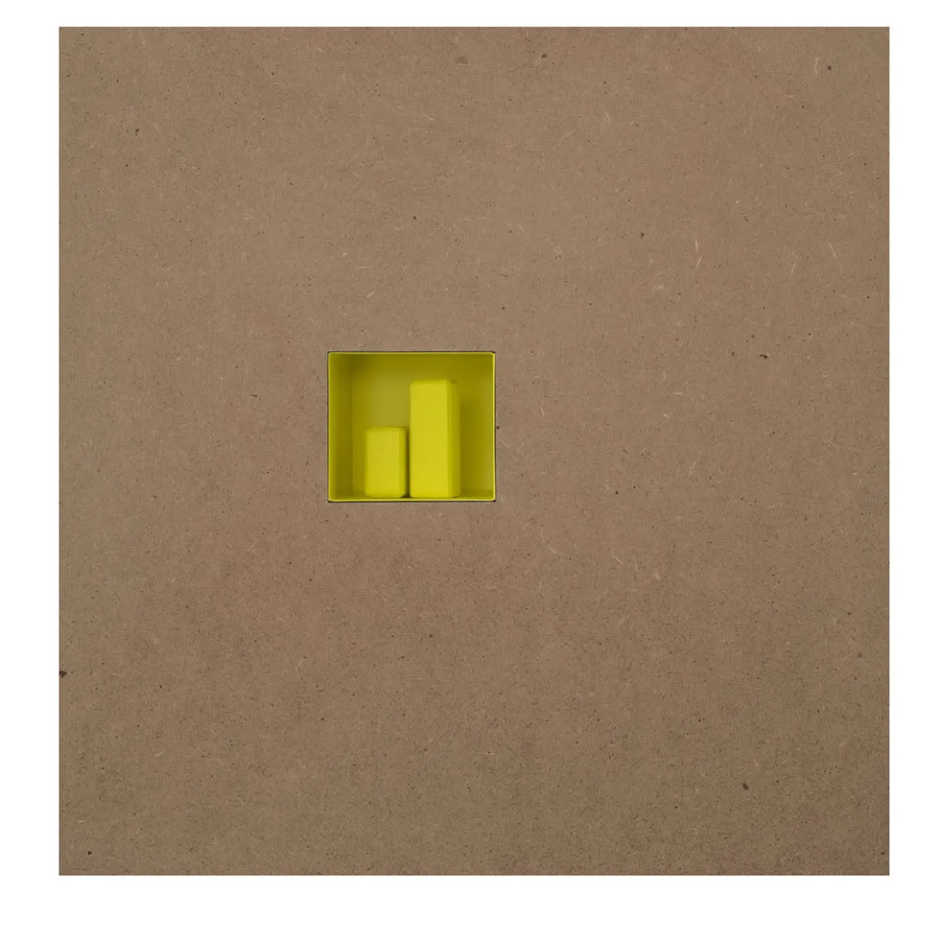Tema del vuoto Nella Misura Di 30 (Quadrato Con Vuoto Giallo)