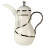 THERMOS DRESSAGE DALLAH - BIANCO E ARGENTO