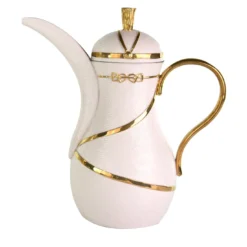 THERMOS DRESSAGE DALLAH - BIANCO E ORO