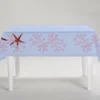 Tovaglia azzurra rettangolare Corallo Rosa
