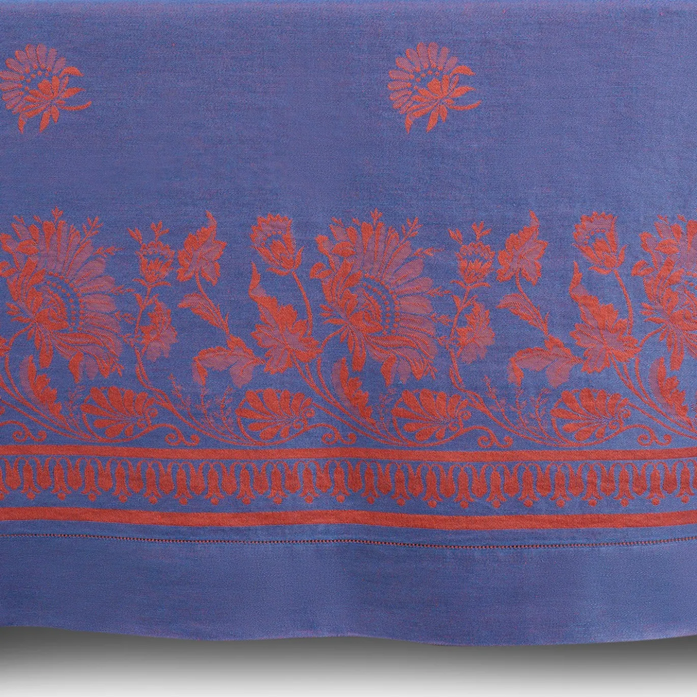 Tovaglia Giardino Italiano Marsala-Rosso e Blu