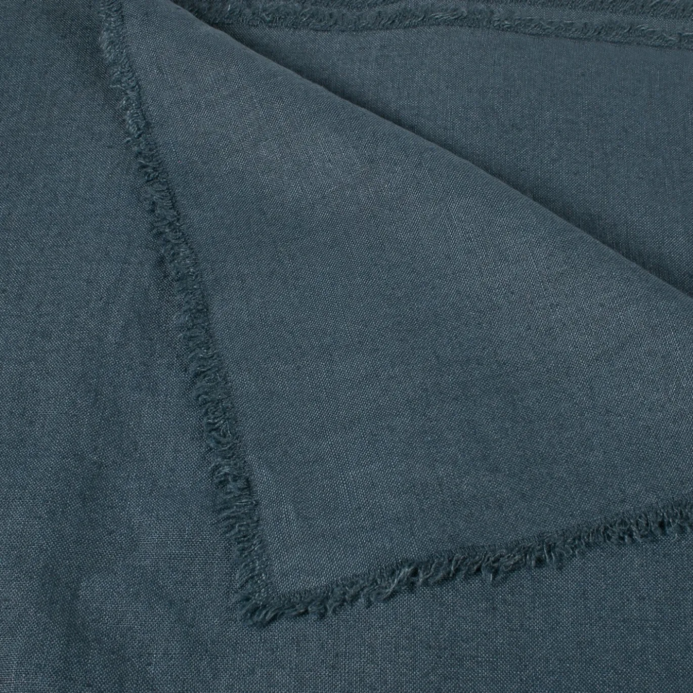 Tovaglia rettangolare Oasi in lino blu