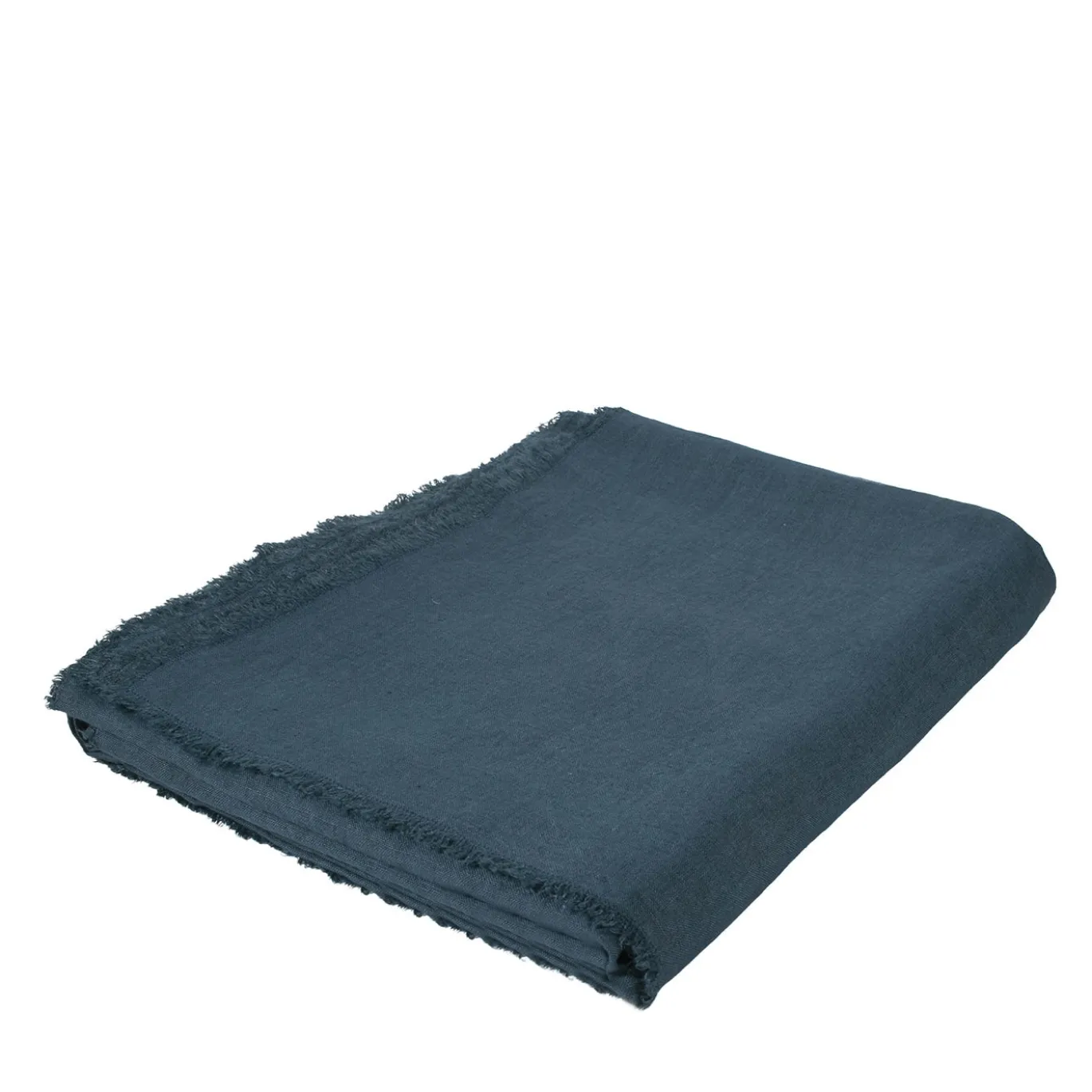 Tovaglia rettangolare Oasi in lino blu