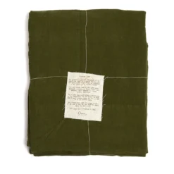 Tovaglia verde con ampio bordo