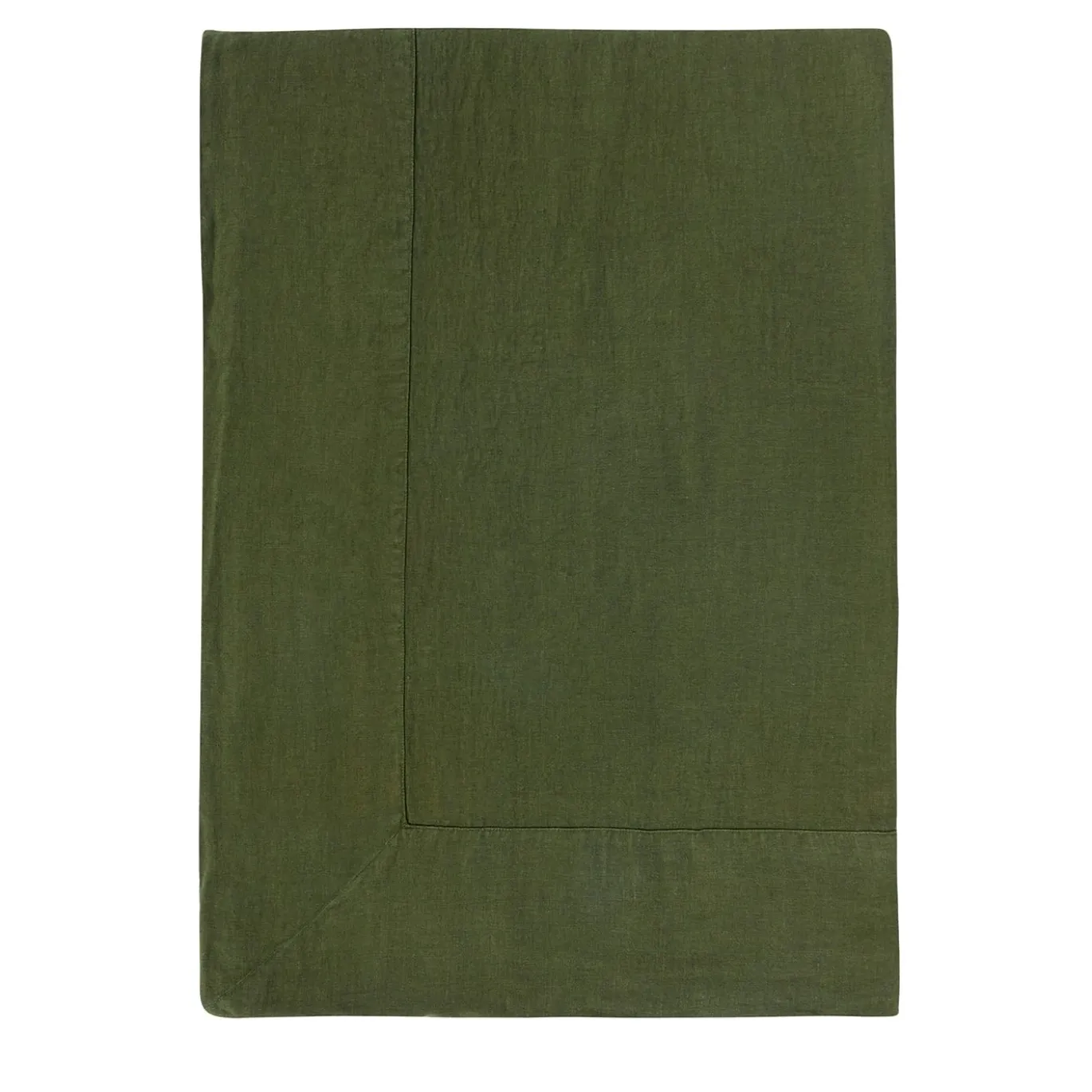 Tovaglia verde con ampio bordo