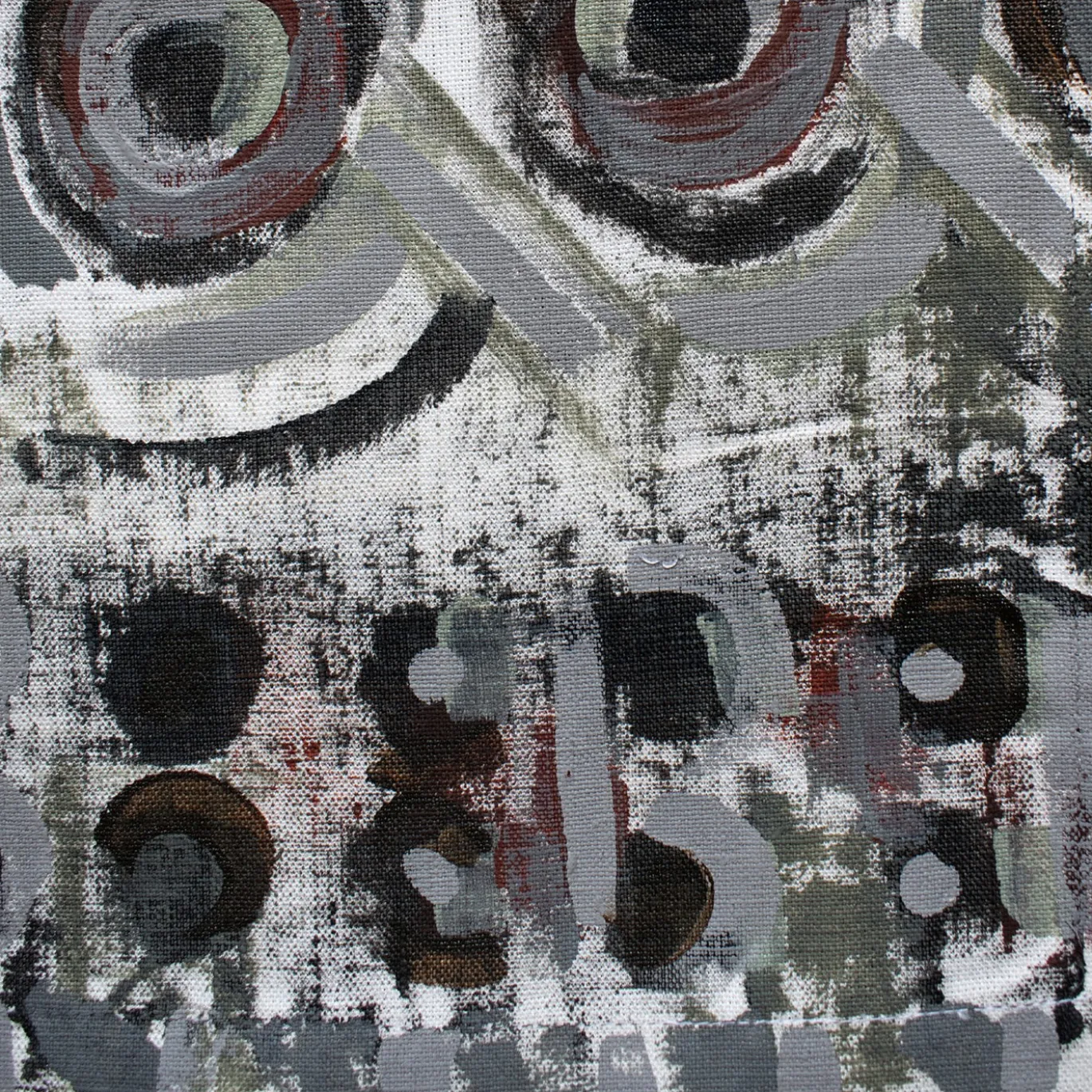 Tovaglietta astratta dipinta a mano Autumn Shades No. 6