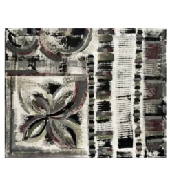 Tovaglietta Astratta Dipinta a Mano Autumn Shades N. 4