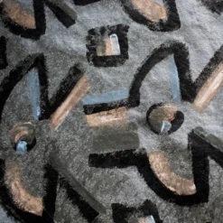 Tovaglietta astratta dipinta a mano della Collezione Canvas No. 6