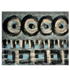Tovaglietta astratta dipinta a mano della Collezione Canvas No. 4
