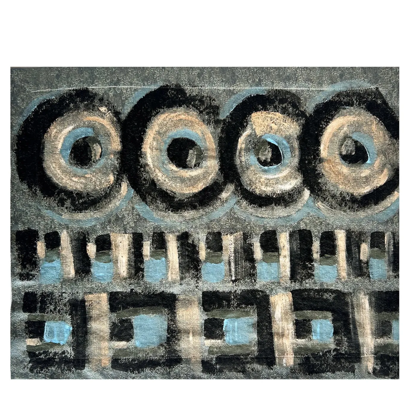 Tovaglietta astratta dipinta a mano della Collezione Canvas No. 4
