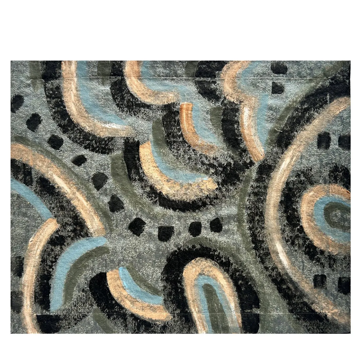 Tovaglietta astratta dipinta a mano della Collezione Canvas No. 3
