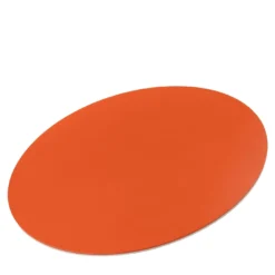 Tovaglietta ovale Mondrian Spritz Arancione e Bianco Luna