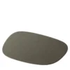 Tovaglietta rettangolare in pelle verde Maris di Kelly Wearstler
